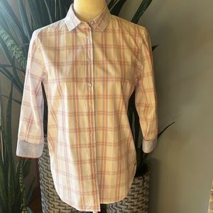 Saint James Plaid Bracelet Sleeve Shirt